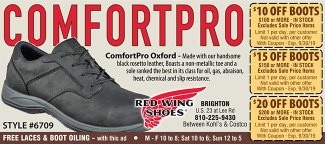 red wing coupons in store
