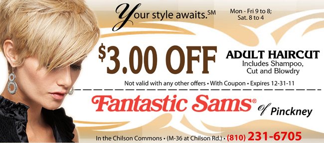 Fantastic Sams of Pinckney Coupon. CLOSE MAP