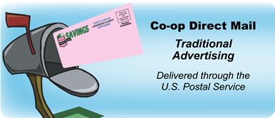 traditional advertising: coupons in your mailbox