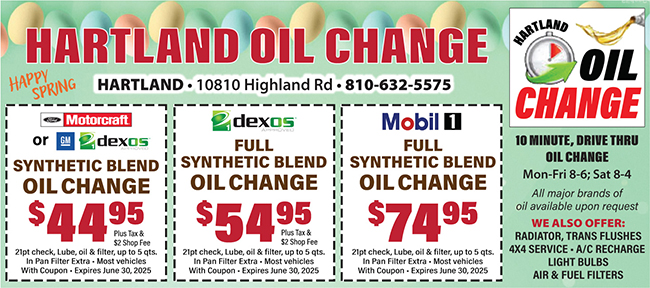 Hartland Oil Change
